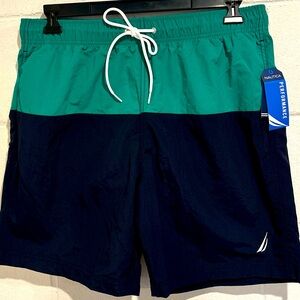 Nautica men’s performance swim shorts swim trunks